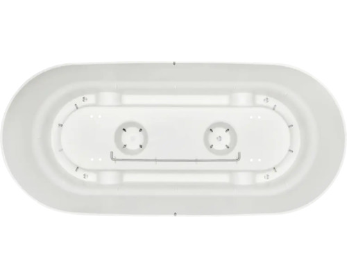 Bevestiging voor ligbad voor wandmontage, bovenaanzicht