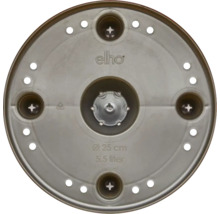 Elho Logo plantenbak schotel met een diameter van 25 centimeter en een inhoud van 5,5 liter