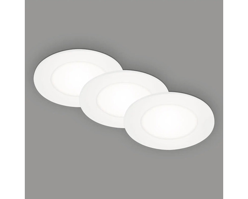 Drie ronde LED inbouwspots