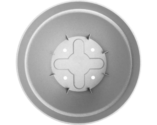 Binnenaanzicht van een bloempot met bewateringssysteem