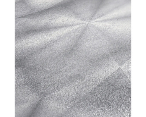 Close-up van een grijs vinyldecoratiepapier met een geometrisch motief