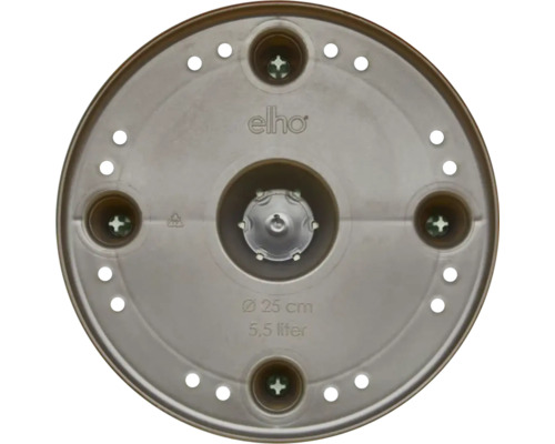 Kunststof schotel met 25 centimeter diameter en 5,5 liter inhoud