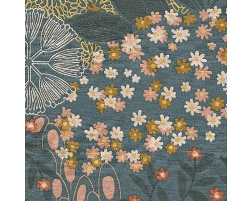 Bloemenbehang met diverse bloemmotieven