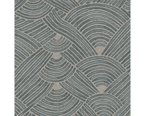 Behang met halve cirkel patroon