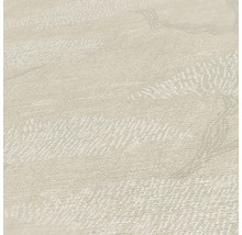 Close-up van een lichtgekleurd textielbehang met patroon
