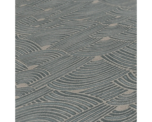 Close-up van behang met een golfpatroon