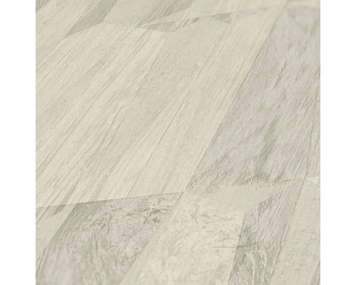 Close-up van een vinylvloer met houtlook