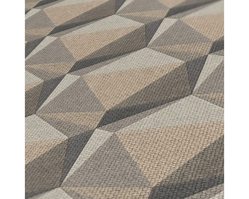 Close-up van een behang met een geometrisch 3D-design
