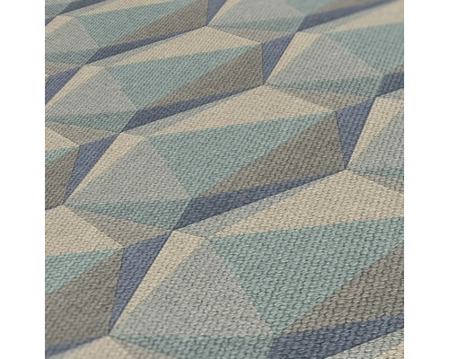 Close-up van een gestructureerd behang met een geometrisch patroon