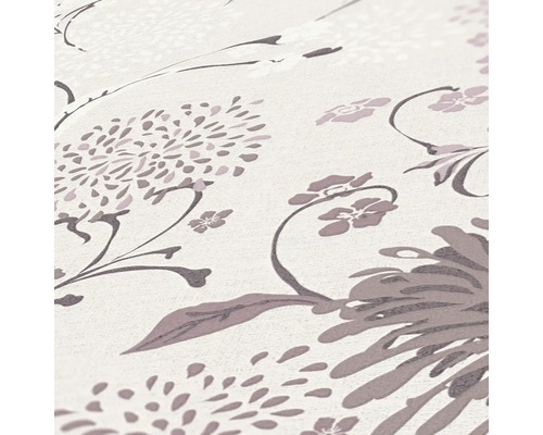 Close-up van een behang met bloemmotief