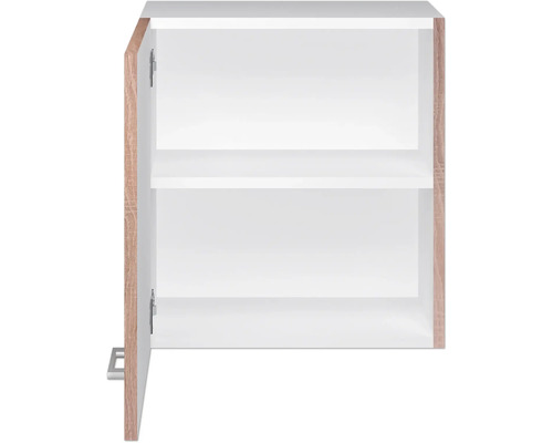 Open hangkast met twee legplanken