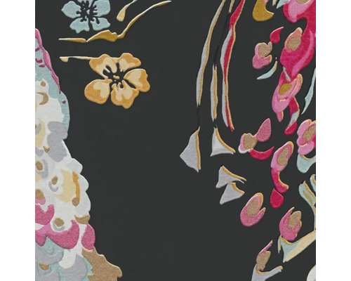 Close-up van een behang met bloemmotief