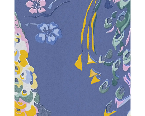 Detail van een bloementapijt met bloemmotief