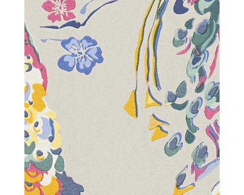 Detailweergave van een bloempatroon op behang