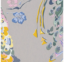 Close-up van een behang met bloemmotief