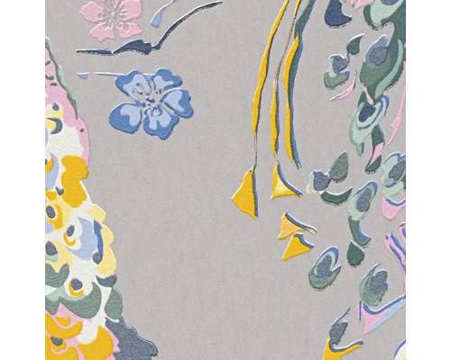 Close-up van een behang met bloemmotief