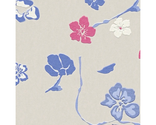 Behang met bloemmotief
