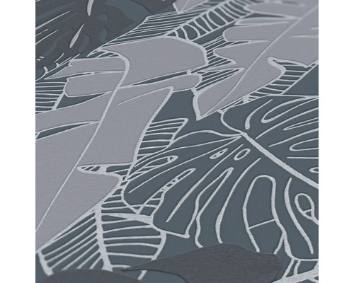 Close-up van een behang met bladerpatroon