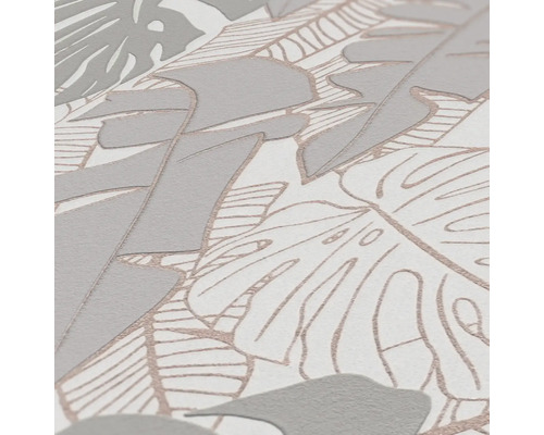 Close-up van een behang met bladerpatroon