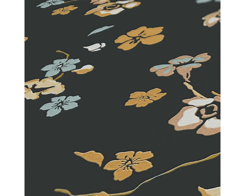 Close-up van een behang met bloemmotief