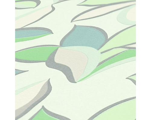 Close-up van een behang met bloemmotief