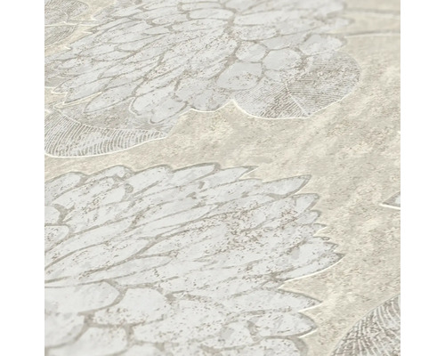 Close-up van een behang met bloemmotief