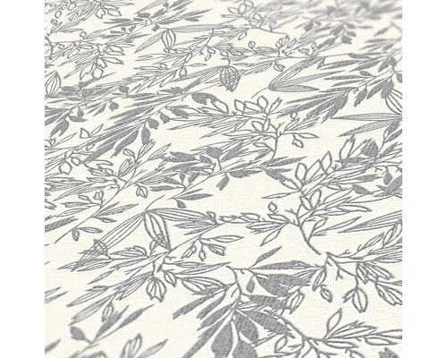 Behang met bladerpatroon