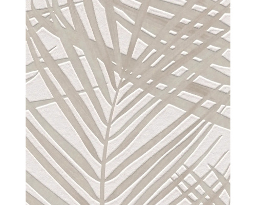 Behang met palmenbladdessin