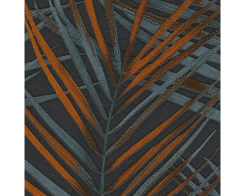 Behang met palmenbladdessin