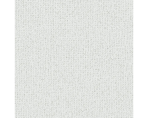 Close-up van een wit textielbehang met een gestructureerd oppervlak