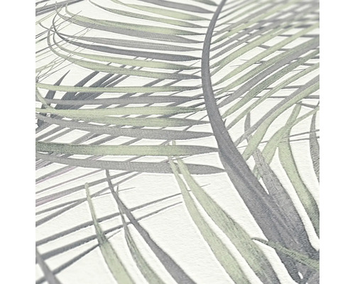 Behang met palmenbladmotief