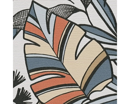 Detailopname van een behang met plantmotief