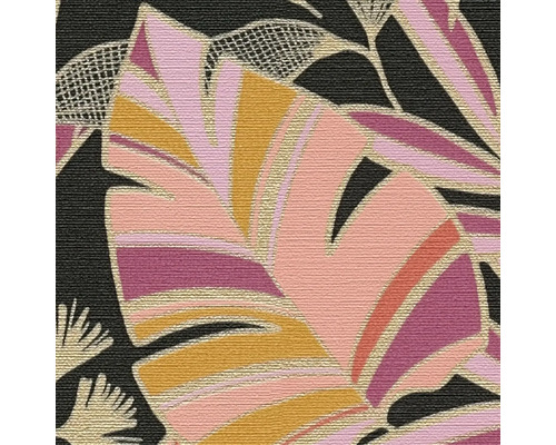 Close-up van een behang met bladerpatroon