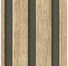 Behang met houten en streepmotieven