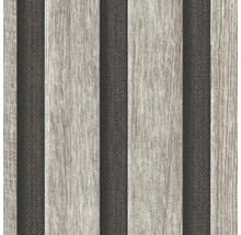 Behang met houten planken- en textielmotief