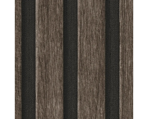 Close-up van een akoestisch wandpaneel met houtlook