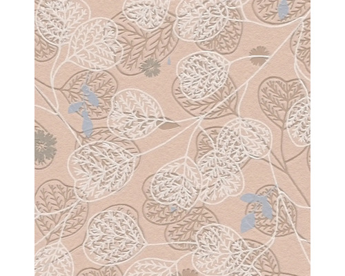 Close-up van een behang met plantenmotief