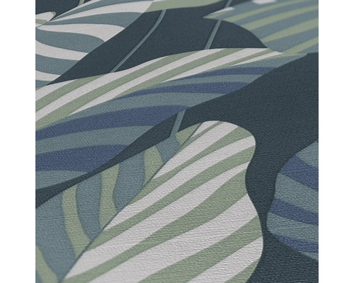 Behang met bladerpatroon