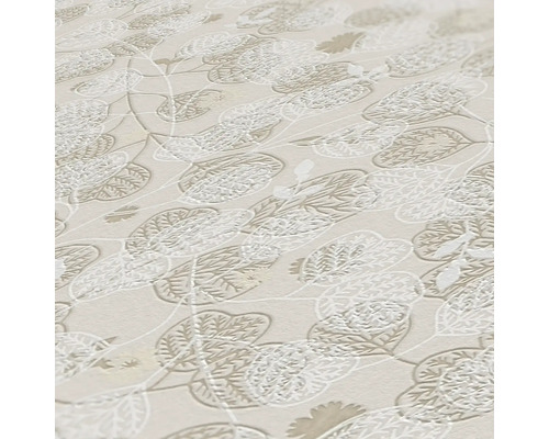 Behang met bladerenmotief