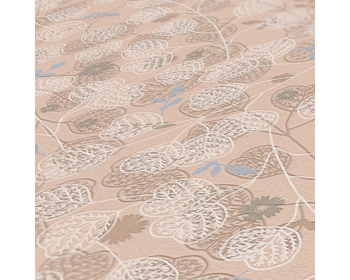 Behang met bladerpatroon voor wanddecoratie