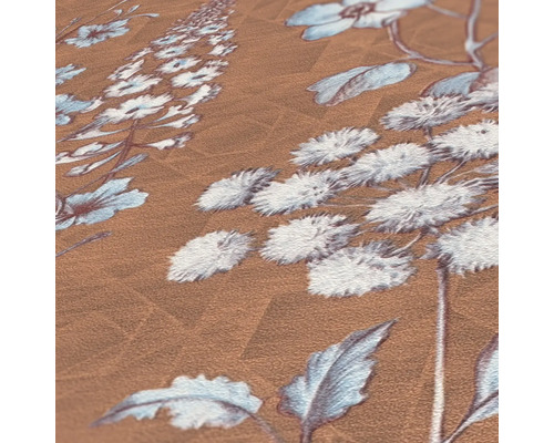 Close-up van een behang met bloemmotief