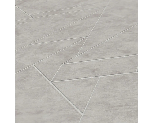 Close-up van vinylvloer met geometrisch patroon