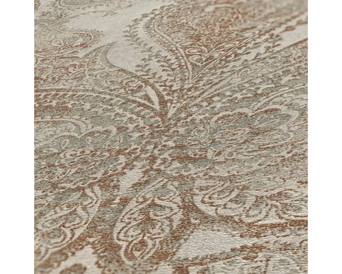 Close-up van een behang met paisley patroon