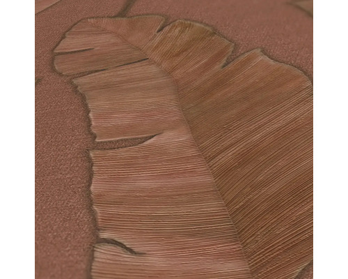 Behang met bladmotief