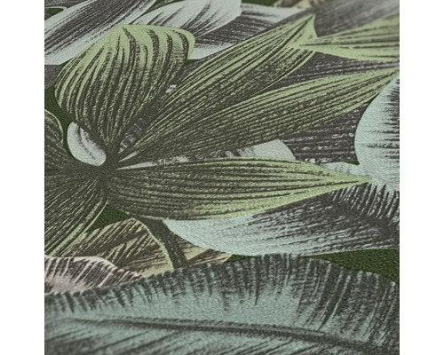 Close-up van een behang met plantmotieven