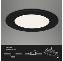 Ronde inbouw plafondlamp met installatie-instructies