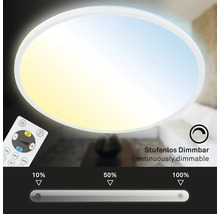 Ronde led-plafondlamp met afstandsbediening voor traploos dimmen