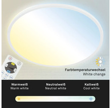 Ronde led-plafondlamp met afstandsbediening voor kleurtemperatuurregeling