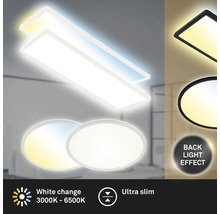 LED-plafondlamp met instelbare kleurtemperatuur en achtergrondverlichting