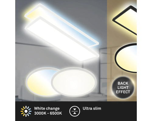 LED-plafondlamp met instelbare kleurtemperatuur en achtergrondverlichting